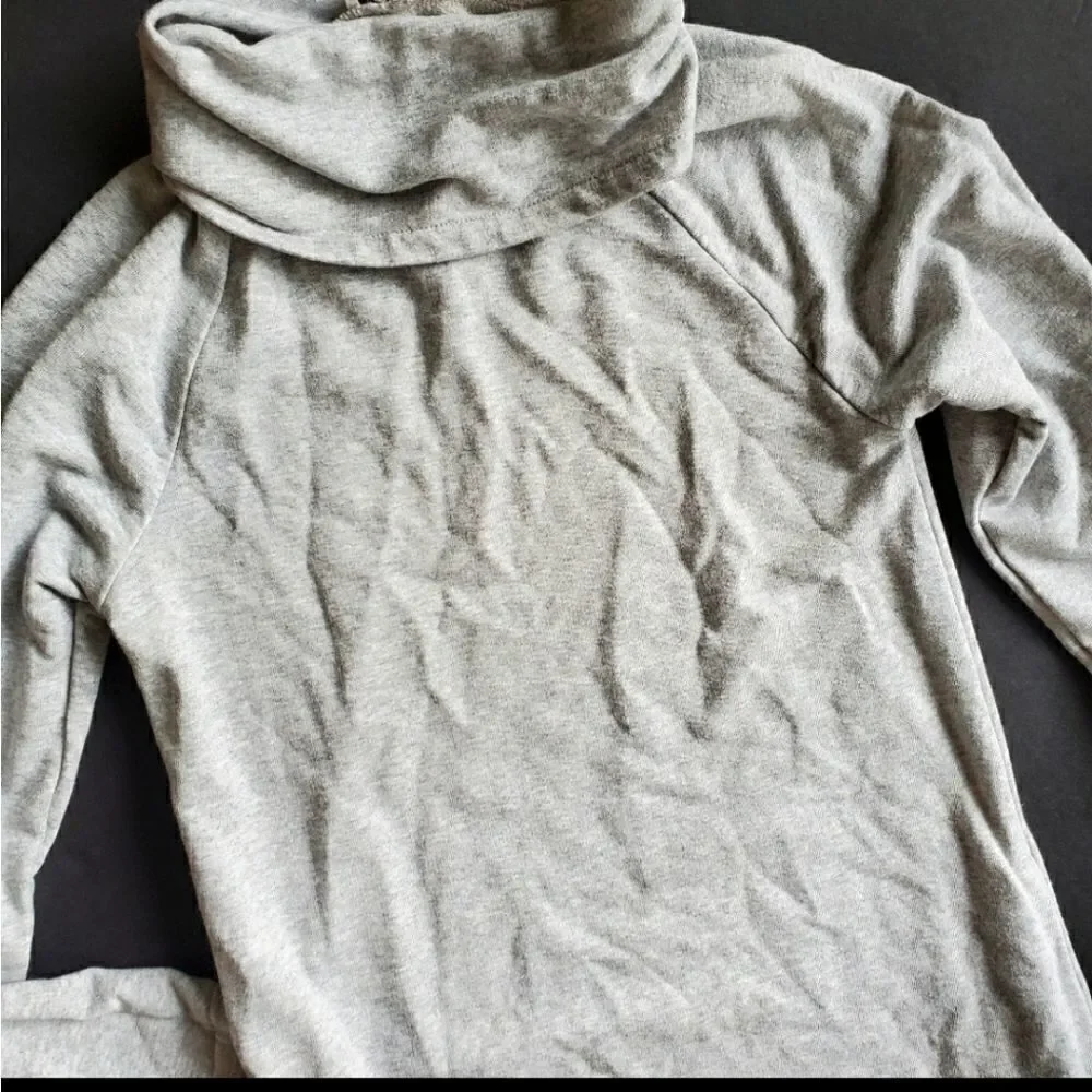 J.crew Grey high cowel neck Dress